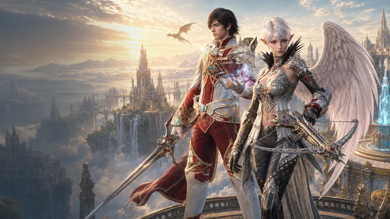 Konzeptbild 2 des Lineage2AI-KI-MMORPG