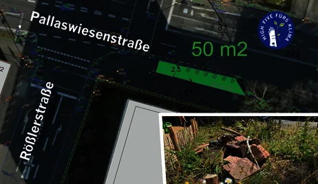 Darmstadt macht eine Kreuzung zur grünen Nachbarschaftsfläche